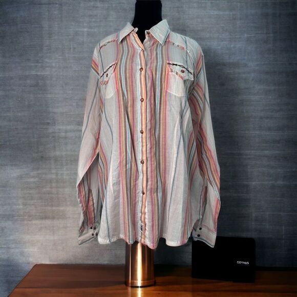 NWT 20X Women’s Long Sleeve Button Down (XXL) - Picture 1 of 8